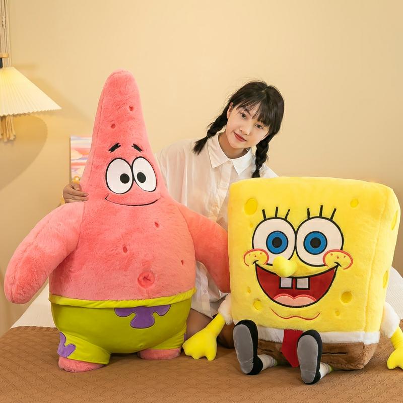 Jucărie De Pluș Lung, Patrick Star, Set De Două Păpuși, Spongebob, Păpușă Mare, Perna De Dormit, Cadou Pentru Ziua Copilului.  |  Jucărie De Pluș Pentru Copii Jucărie De Pluș Pentru Copii Jucărie De Pluș Pentru Copii