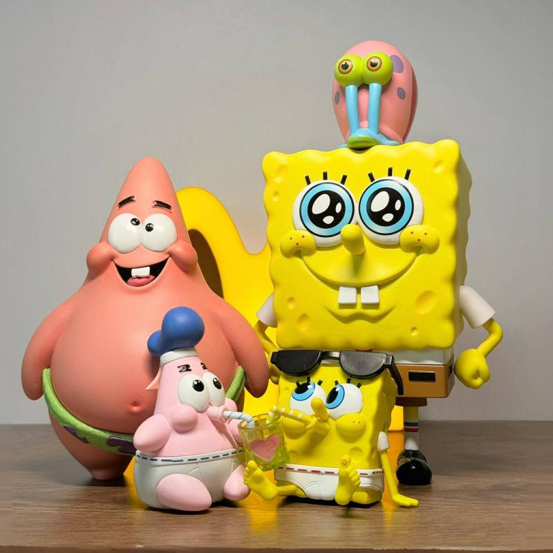 Jucării De Colecție Din Seria Spongebob – Figurine Blind Box Cu Gary Și Patrick, Statuete Decorative Pentru Birou, Cadouri Pentru Copii.  |  Jucării De Animație Pentru Copii Jucării De Animație Pentru Copii Jucării De Animație Pentru Copii