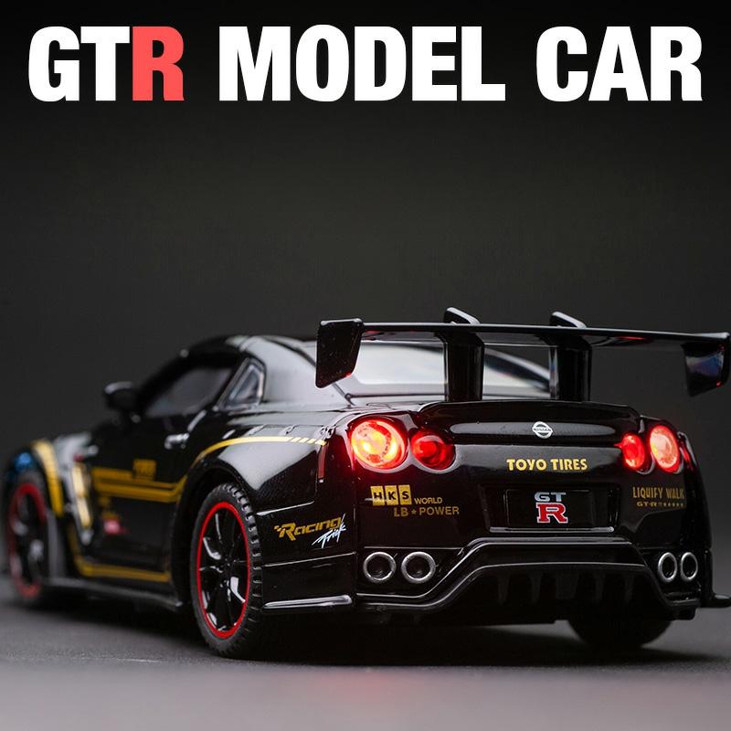 Model De Mașină Sport Gtr Din Aliaj 1:32 Pentru Copii Băieți, Mașină Metalică Jucărie, Decorativă, Model Auto Realist.  |  Jucării De Model Pentru Copii Jucării De Model Pentru Copii Jucării De Model Pentru Copii