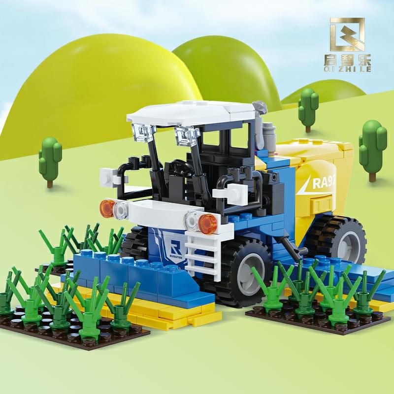 Tractor De Transport Pentru Fermă, Model De Mașină De Recoltare, Jucărie Educativă Din Blocuri De Construcție Pentru Băieți, Cadou Ideal.  |  Jucării De Model Pentru Copii Jucării De Model Pentru Copii Jucării De Model Pentru Copii